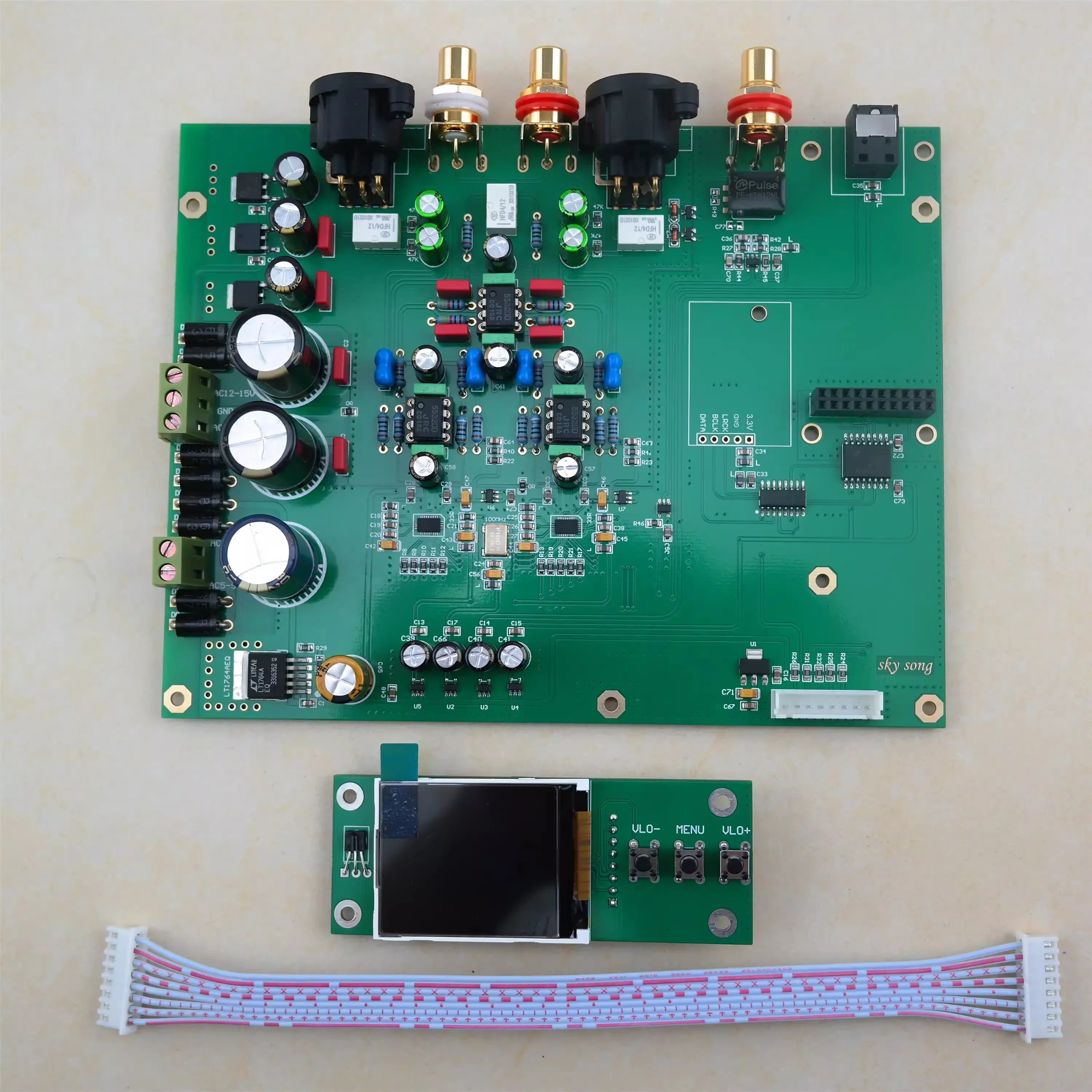 Двойной декодер ES9038q2mDAC Hi-Fi коаксиальный PCM384k DSD128 комплект USB DSD512 ES9038