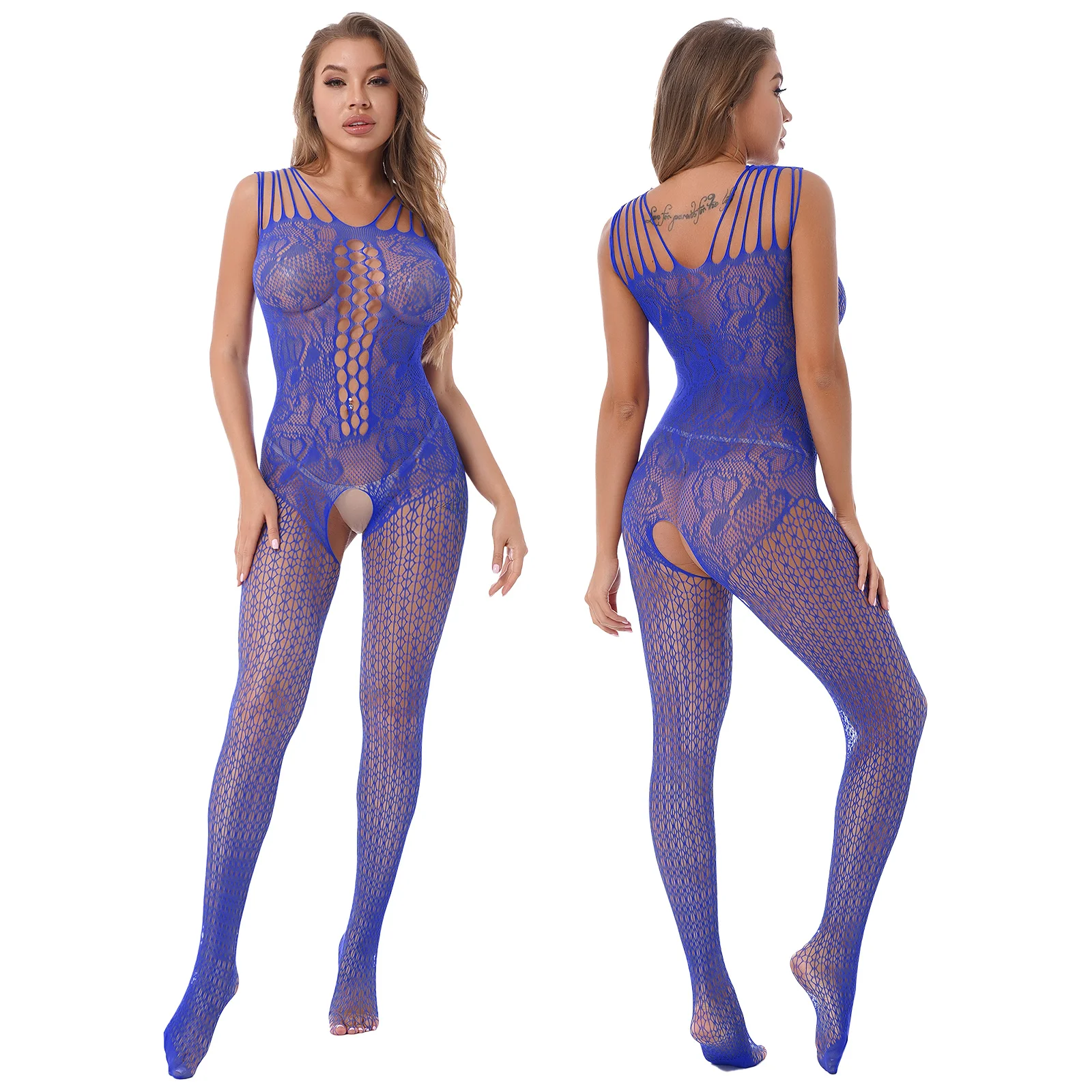 

Fishnet Bodysuits Catsuit Womens Transparent Open Crotch Bodystocking See Through Body Stockings Mesh Mesh Hot Erotic Lingerie