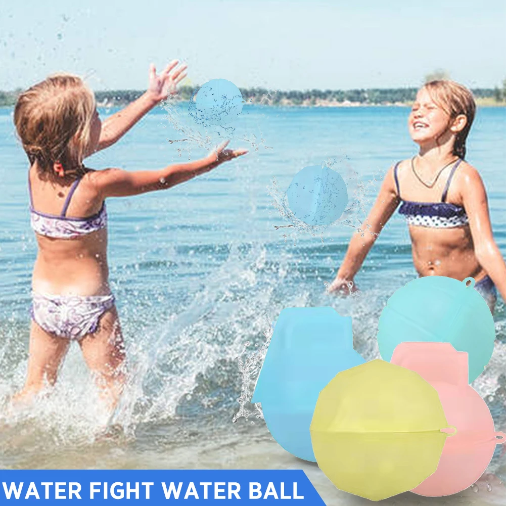 

Reusable Water Balloons Summer Water Soft Silicone Balloons Soft Bombs Splash Soaker Ball Water Fight Game Toys Outdoor Play Toy