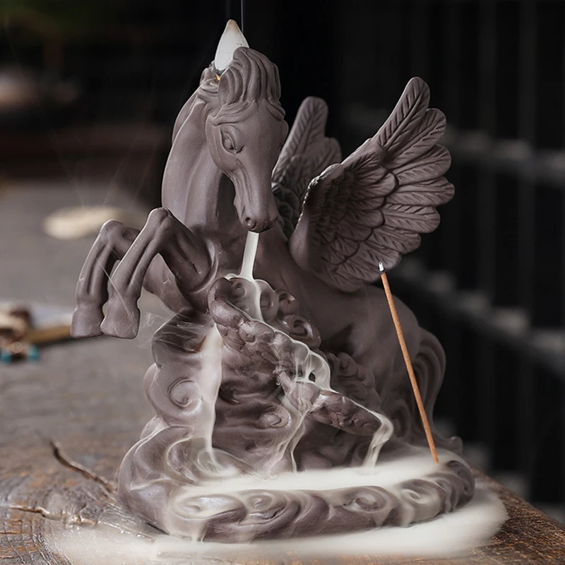 

Креативная настольная курильница для помещений с обратным потоком, курильница ручной работы «Водопад», держатель для благовоний, украшени...