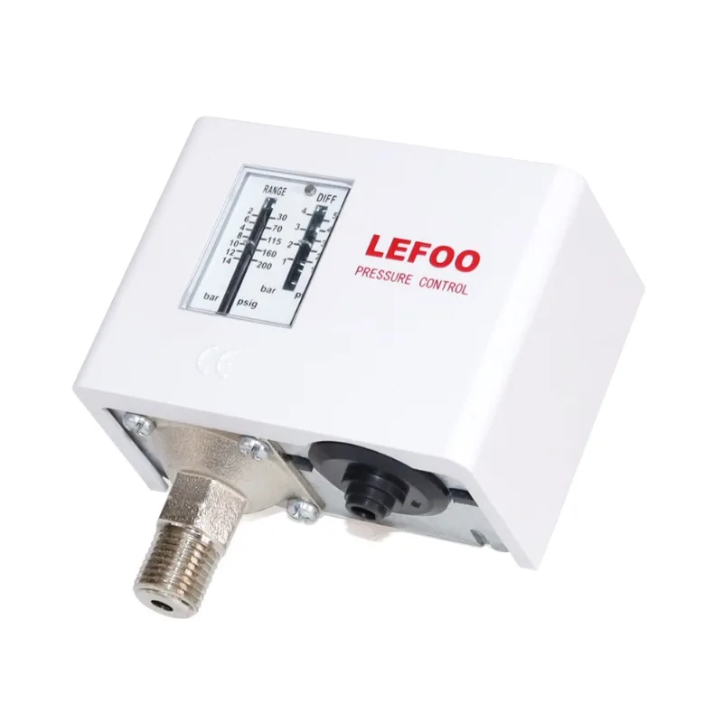 LEFOO LF55 Adjustable Differential Pressure Switch for Steam Boiler Refrigeration System,water Pump,air Compressor