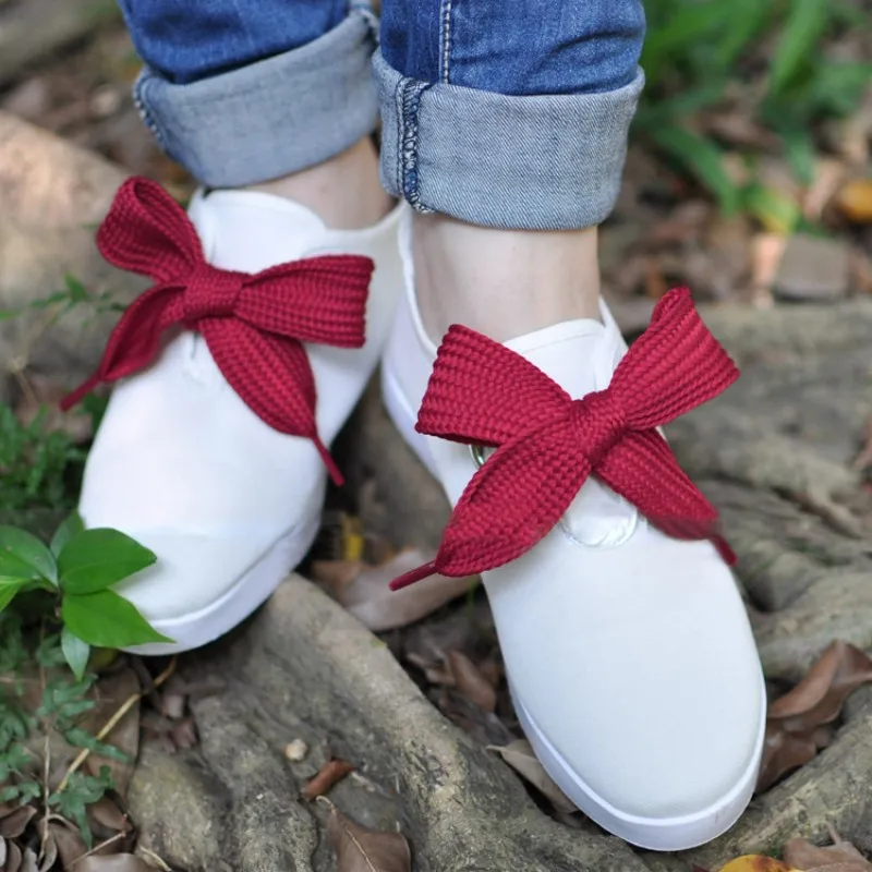 Wholesale 10 Pairs Black&White 3CM Width Flat Shoelaces Shoes Strings 60cm/23.5''