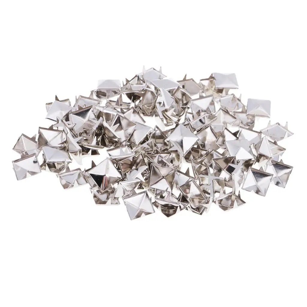 2x100 шт. панк-квадратная пирамида с заклепками и куртка кожаный декор