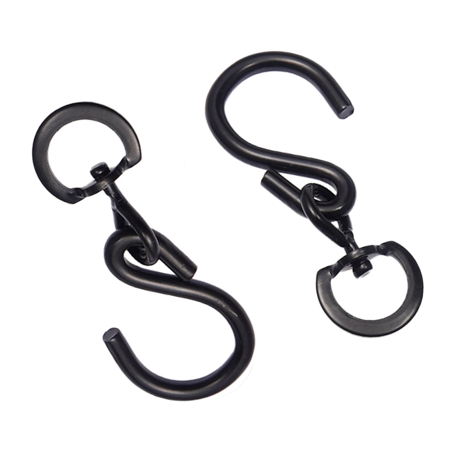 

Outdoor Swivel Plant Ers Black 360Swivel S Hook With Closed D Rings Plants Pots Flower Basket Wind Chimes Pendants Party Copper