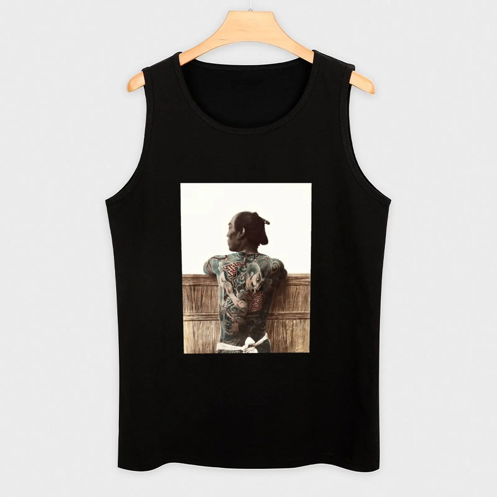 Японский yakuza man Майка для мужчин летняя одежда спортзала Мужские футболки