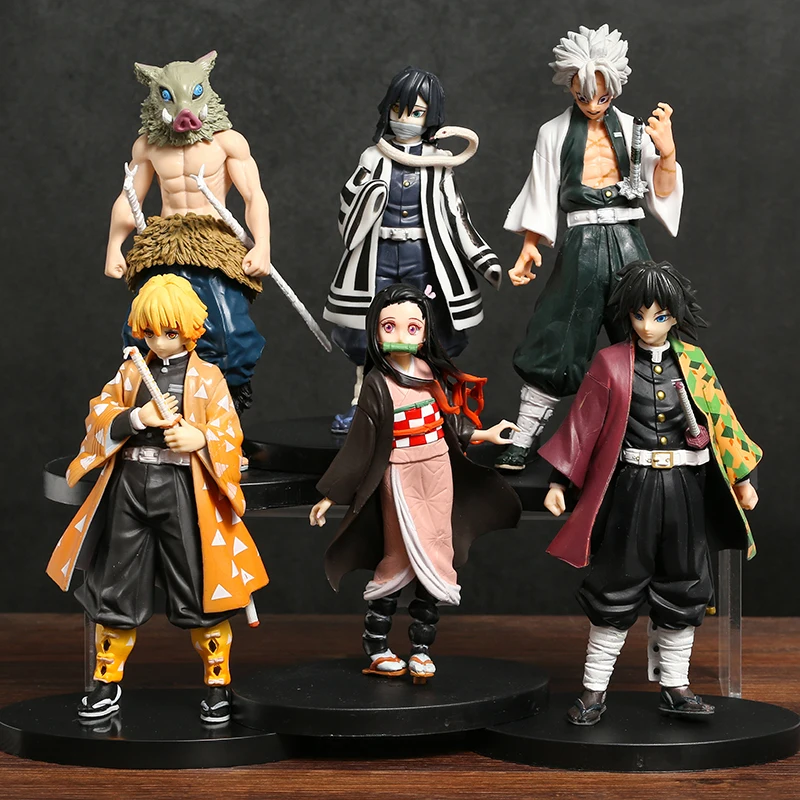 

Demon Slayer Tanjirou Nezuko Zenitsu Inosuke Tomioka Kanawo Shinobu Sanemi Tengen Mitsuri Collection Figure PVC Model Figurals