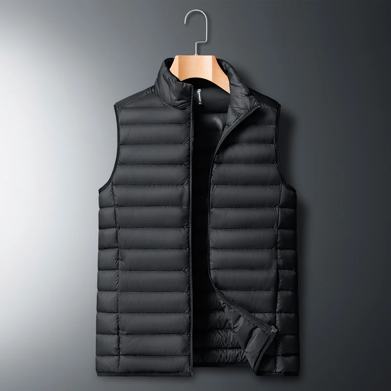 2022 Winter Brand Mens Down Casual Vest Designer Down Dress Vests Homme Fashion Thick Warm Sleeveless Jacket For Men Plus Size