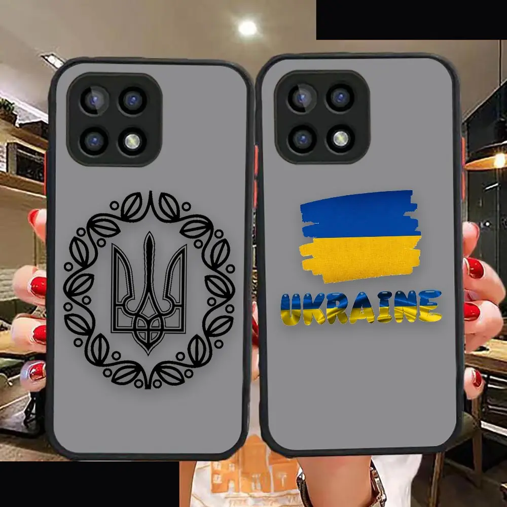 

Matte Case Funda Coque For OPPO A94 93 92 92S 91 83 74 73 72 71 59 57 16K 15 7 5 4G 5G 2020 2022 Case Ukrainian Flag Insignia​