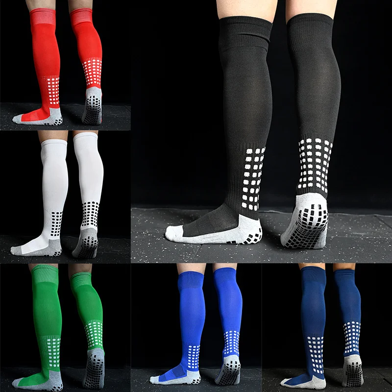

New 2023 Socks Men Non-Slip Soccer Breathable Knee High Towel Bottom Cycling Hiking Sports Training Long Football Socks