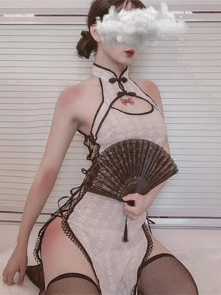 Бархатные пикантные бандажные Длинные платья-Ципао с цветочным принтом