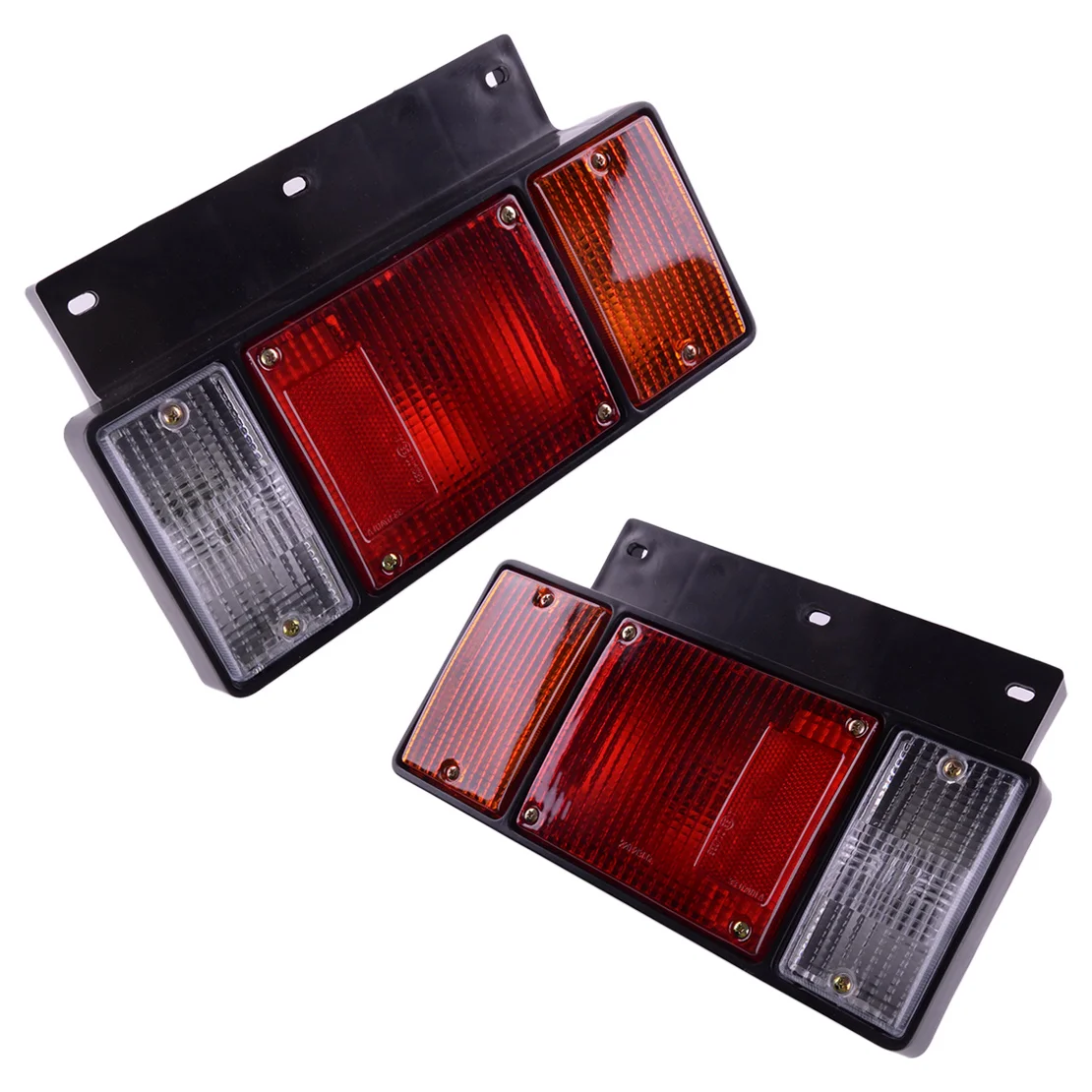 

DWCX 1 Pair Rear Left Right Tail Brake Light Lamp Assembly Fit For Isuzu NPR NQR NRR FSR FRR Truck 1987 1988 1989 1990 1991-2019