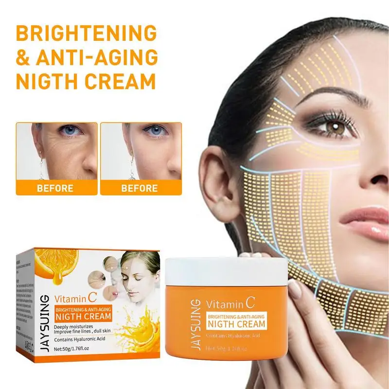 

Vitamin C Cream 1.76 Fl Oz Moisturizing Face Moisturizer Face & Body Cream Skin Care Lotion Vitamin C Skincare Moisturizer