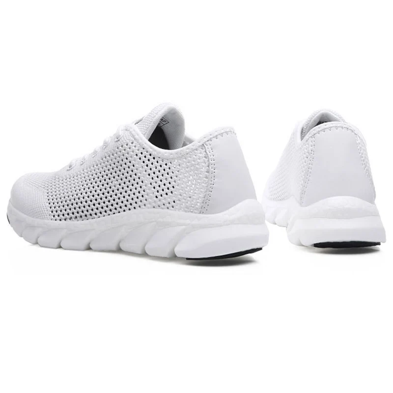 Fahsion Sneakers for Women Breathable Mesh Light Hiking Running Flat Shoe Solid Color Lace Up Gymnasium Sport Footwear In Summer