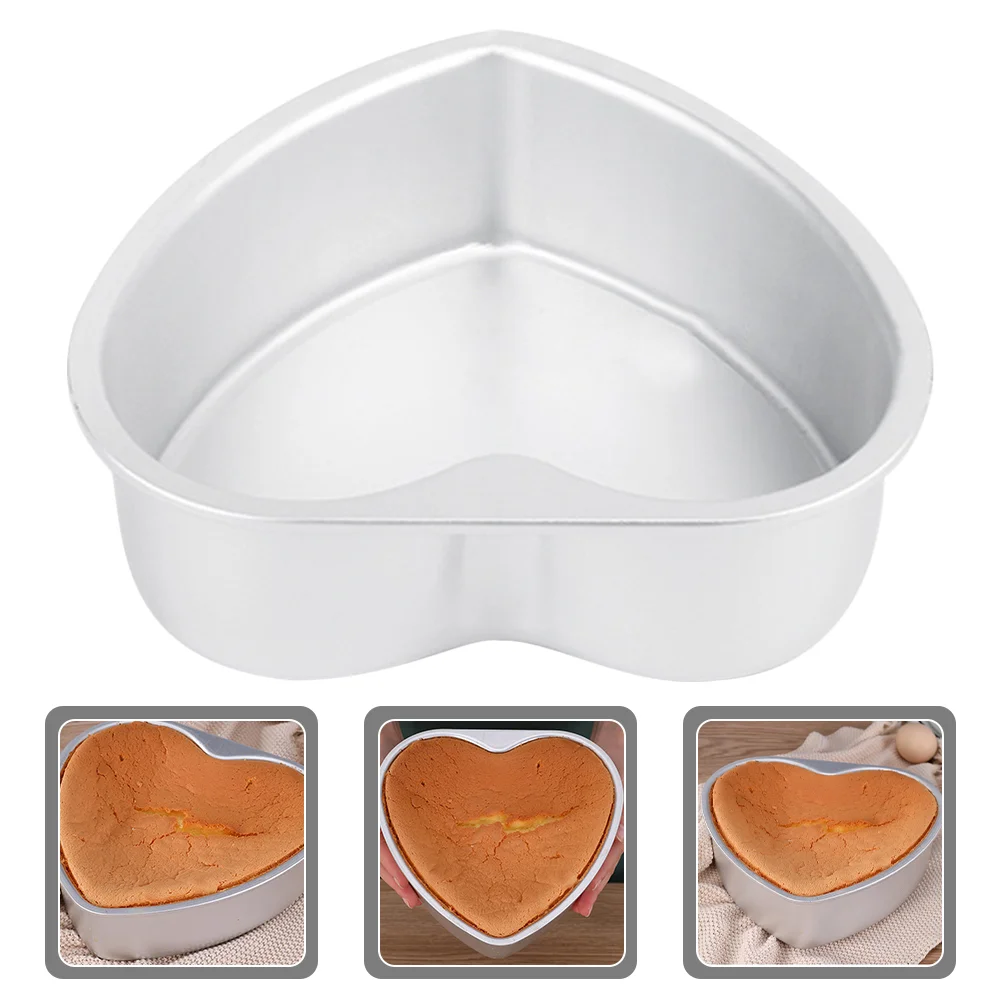 

Baking Cake Pan Mould Heart Pans Kitchen Mousse Tray Tin Bread Molds Plate Stick Non Pastry Dessert Loaf Pie Accessories Fondant
