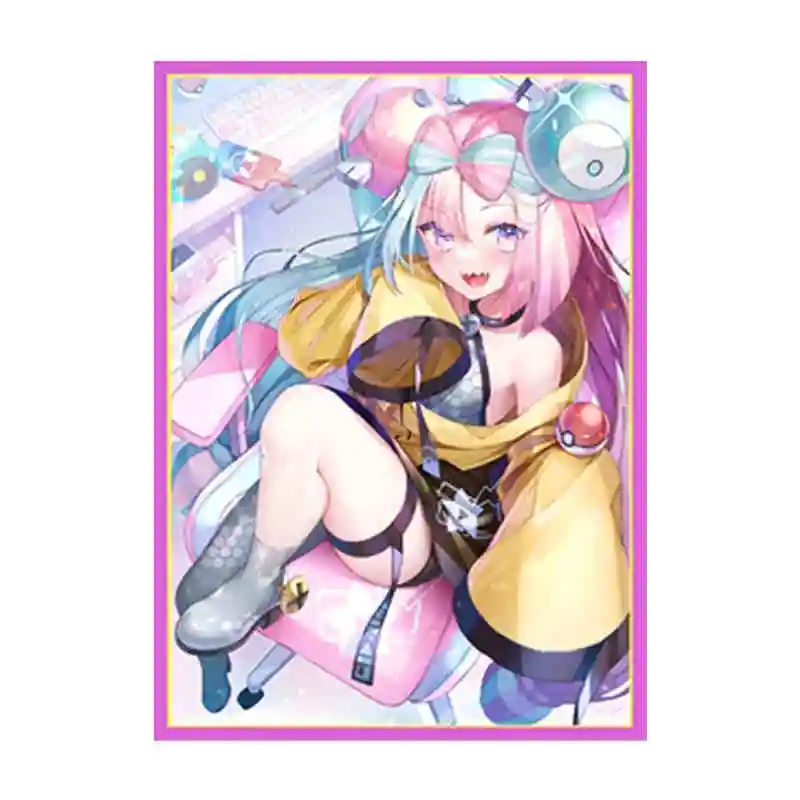 65 шт./компл. 66X91 мм Diy Self Made Pokemon Marnie Iono рукава для карт WS PTCG цветной защитный чехол