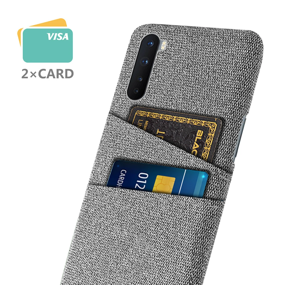 

Wallet Case OnePlus Nord Case Luxury Fabric Dual Card Cover For One Plus Nord Funda oneplus Nord 1+Nord AC2001 AC2003 6.44"
