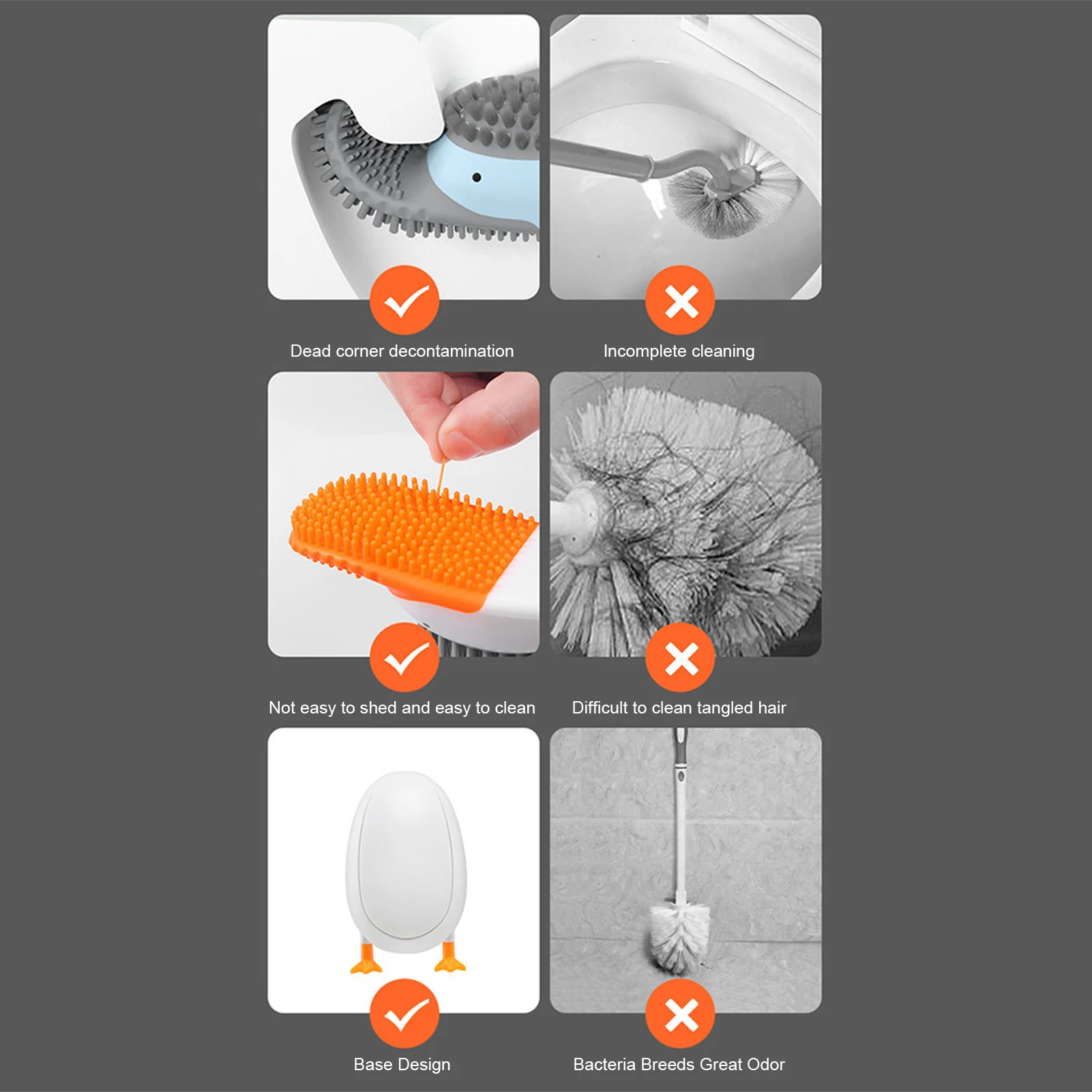 Щетка для унитаза в ванную комнату креативная щетка с основанием настенная