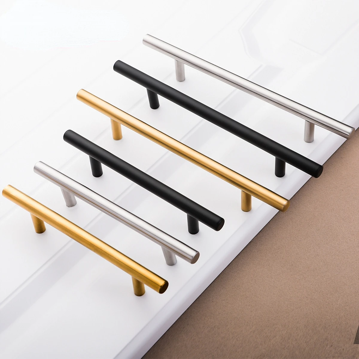 

50mm-500mm Stainless Steel Kitchen Door Cabinet T Bar Handle Pull Knob cabinet knobs furniture handle cupboard drawer handle