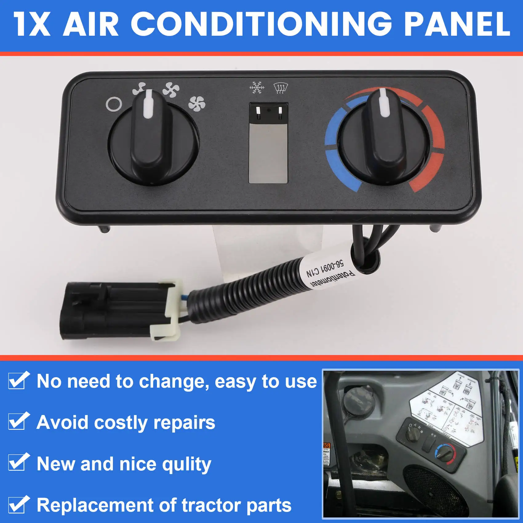 Переключатель кондиционера 7240823 Для Bobcat S450 S510 S530 S550 S570 Панель управления