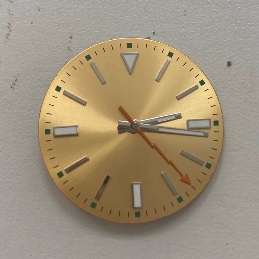 Watch Accessories Dial + Hands Gold Blue Black Green Dial for 2813 /8215/821A Mechanical Movement Watch Dial