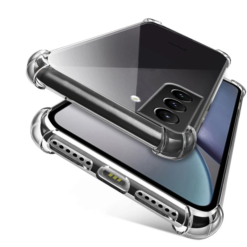 

Transparent Shockproof Case for Samsung Galaxy S22 S21 Ultra 5G S20 FE S21+ S10 Plus S10e S9 S8 S7 Soft Silicone Back Cover Case