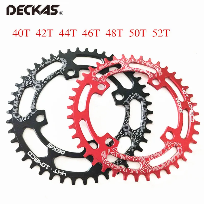 DECKAS Round 104BCD 40/42/44/46/48/50/52 T Getande горный велосипед Wiel MTB Bike для 8-12 скоростных кренкета |