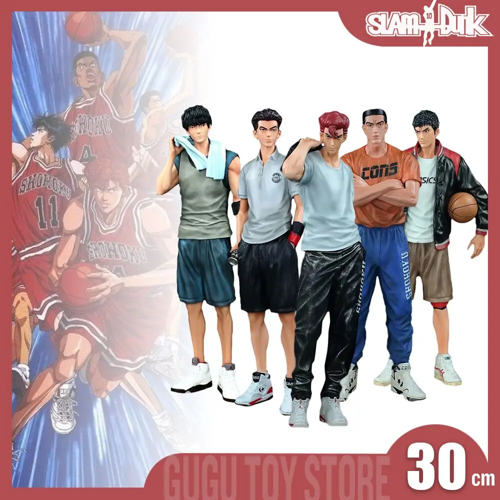 

Slam Dunk Sakuragi Hanamichi Figure Ryota Miyagi Statue Figurine Rukawa Kaede Akagi Takenori Mitsui Hisashi Pvc Model Doll Toys