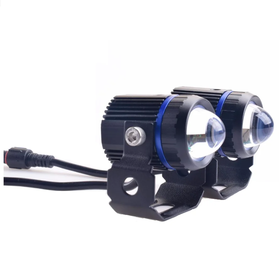 SENLO мотоцикл мини-фара дальнего света двойной цвет для фар вспомогательный