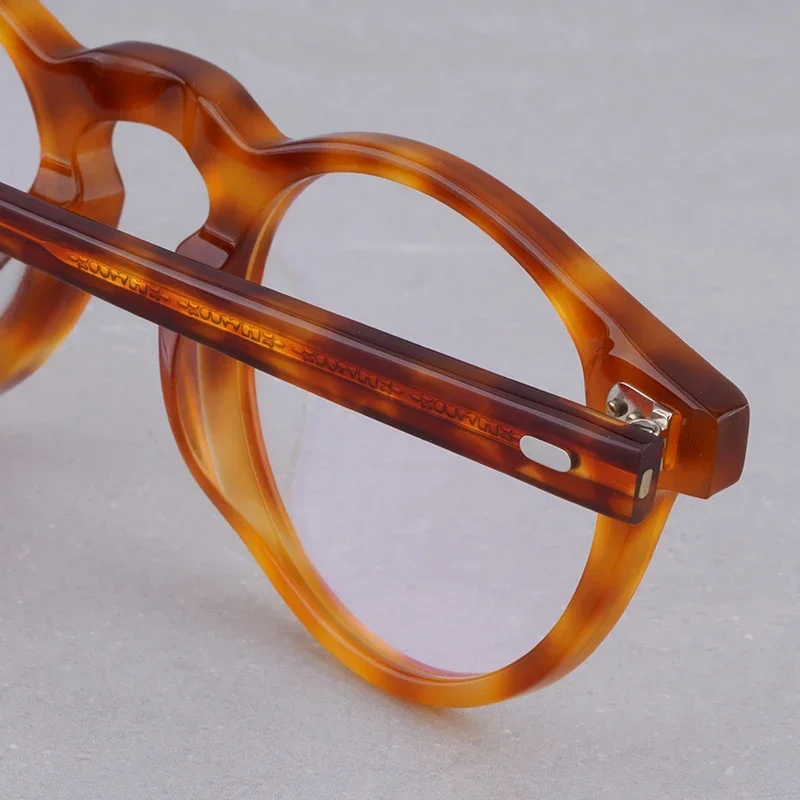 Прозрачные круглые очки Gregory Peck женские винтажные ацетатные оправы для очков по