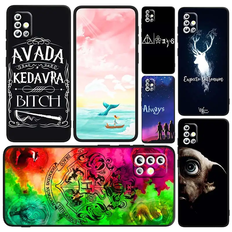 

Cartoon Potters Cool Harries Phone Case For Samsung A73 A72 A71 A53 A52 A51 A42 A33 A32 A23 A22 A21S A13 A04 A03 5G Black FUnda