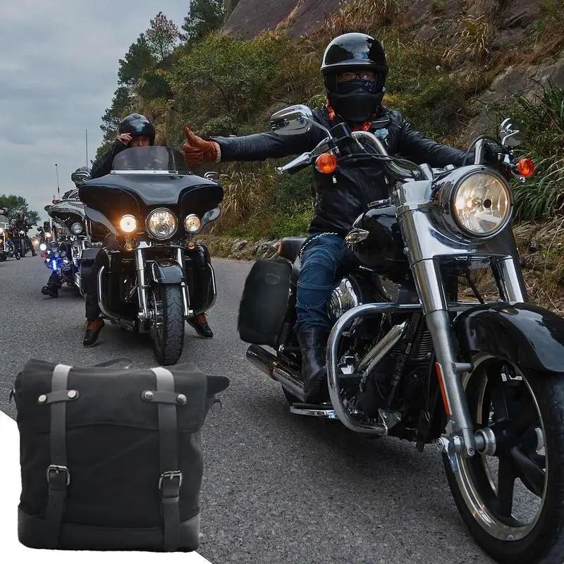 

Durable Motorcycles Side Saddle Bag Waterproof Retro Travel Luggage Bags Motorcycle Accessories For Bicycle Electric Motorbike