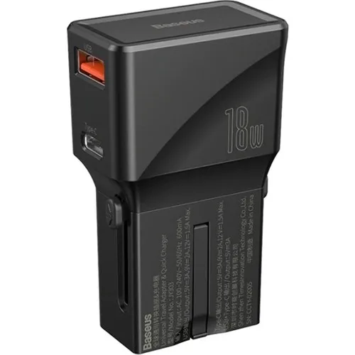 Baseus PPS быстро Зарядное устройство Тип C + USB 18 Вт Quick Charge Универсальный дорожный