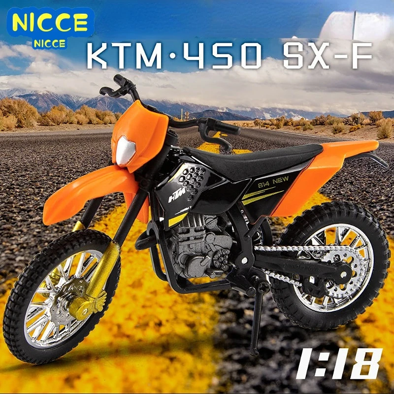

Nicce 1:18 KTM 480SX-F Magic Finger Alloy Motorcycle Model Vehicles Collectible Hobbies Motorcycle Boy Model Toys