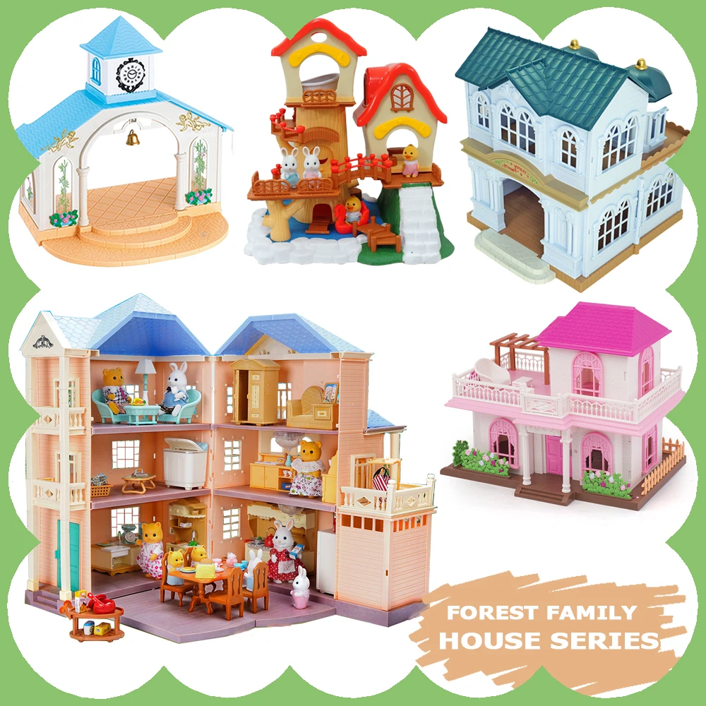 Новинка 2023 миниатюрная мебель для всей семьи Forest роскошная вилла - Цена: 5498.24