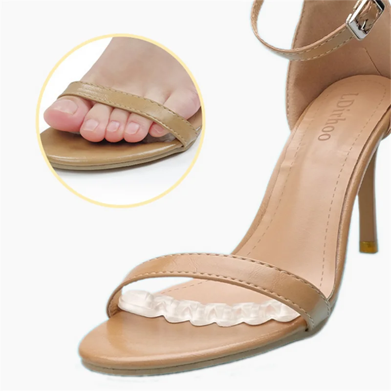 

2Pcs Non-slip Insoles Sticker for High Heels Flip Flop Sandals Silicone Women Elegant Self-adhesive Foot Patch Gel Forefoot Pad
