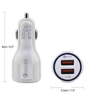 the newuseful car charger usb quick charge 3 0 for mobile phone dual usb car charger qc 3 0 fast charging adapter mini usb car c