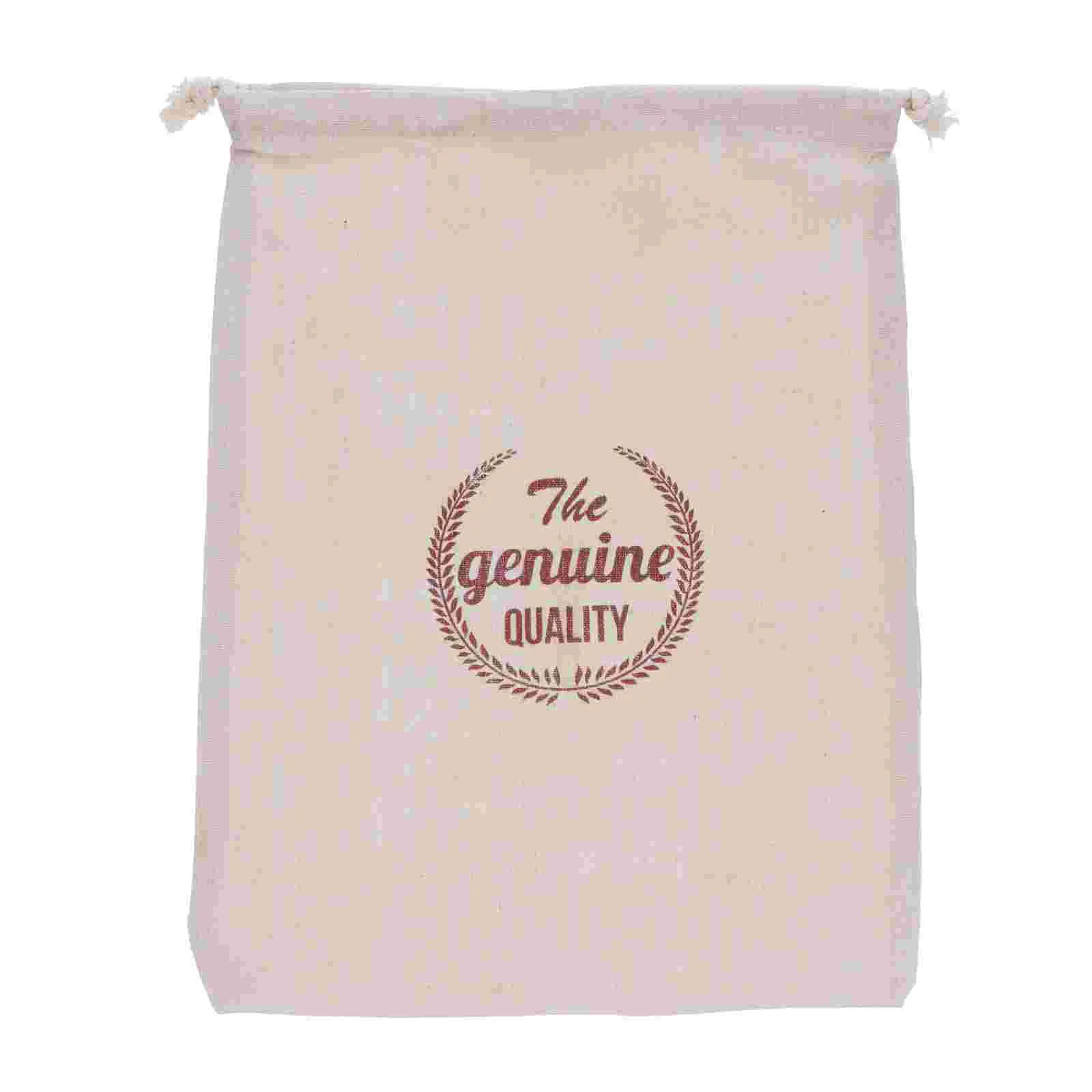 

Bread Drawstring Storage Linen Reusable Homemade Pouch French Loaf Natural Large Sourdough Produce Mini Unbleached Jewelry