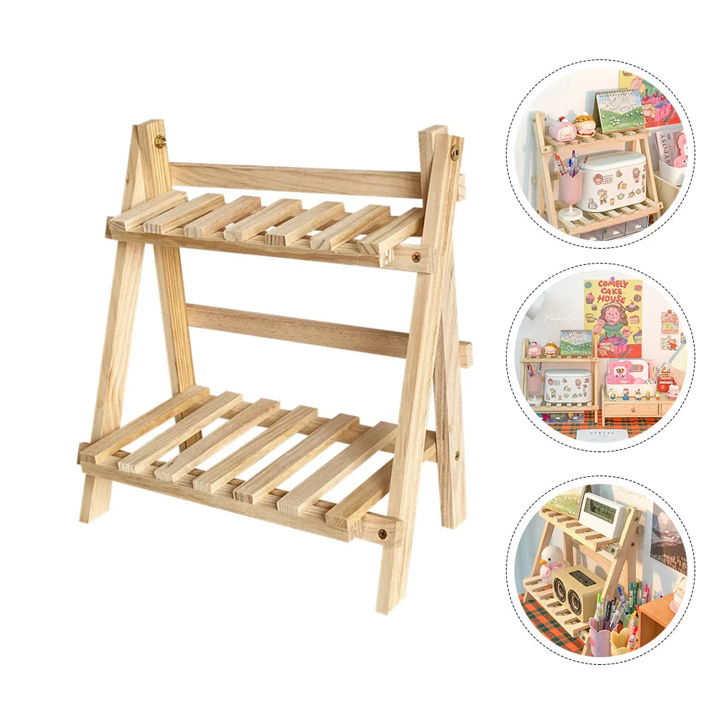 

1PC Multi-purpose Desktop Storage Rack Durable Home Two-layer Storage Holder
