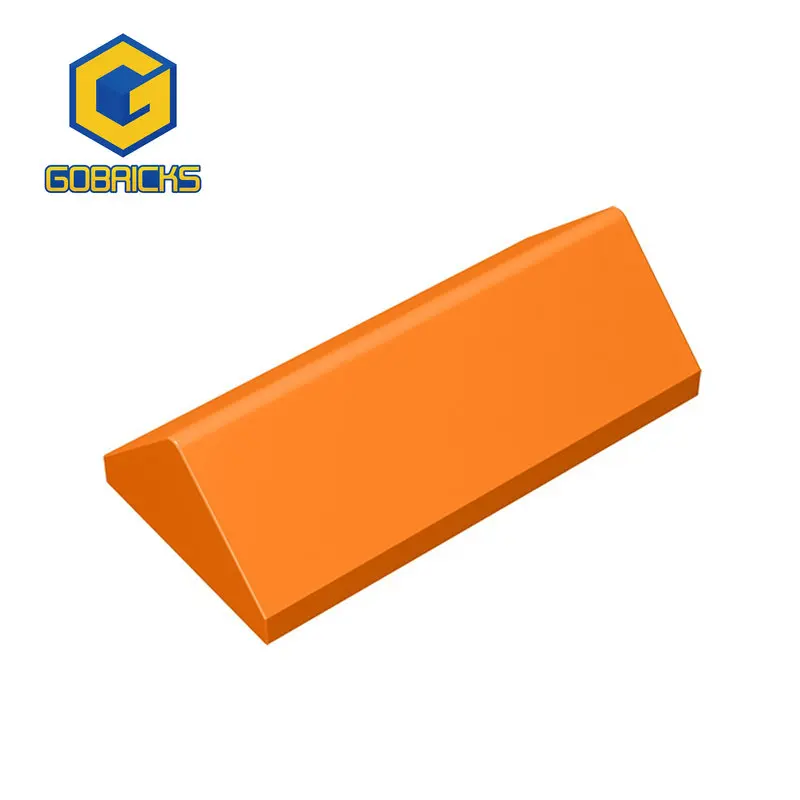 Фото Gobrick, 10 шт., склон 45, 2x4, двойная Совместимость с 3041 игрушечными сборками, строительные блоки, технические детские игрушки №1