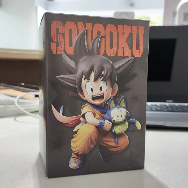 Новая 10 см аниме Dragon Ball Z Son Goku фигурка модель игрушки с удержанием пульта милая