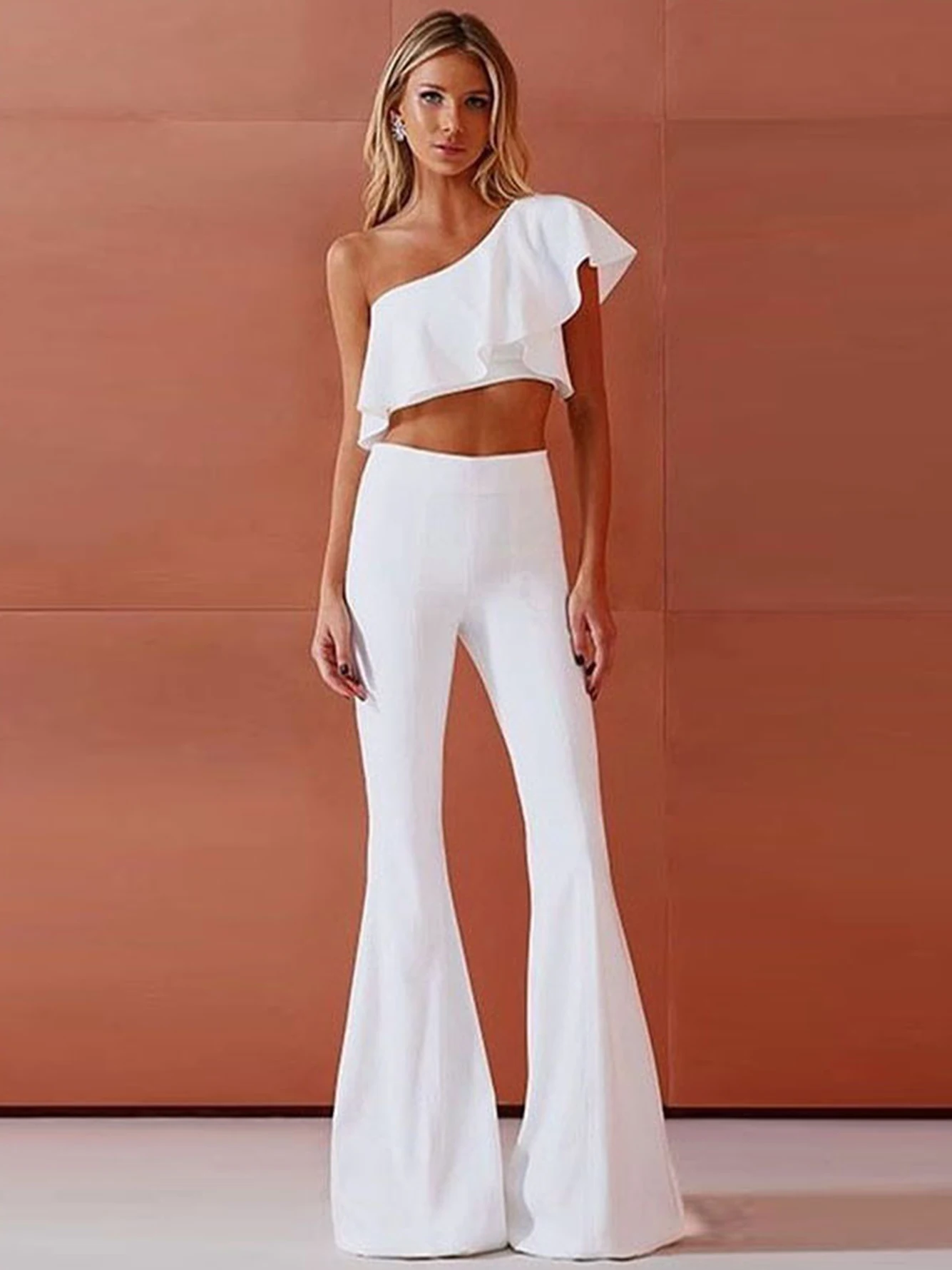 

Adyce 2022 летние женские атласные комплекты из 2 предметов с лямкой на шее, сексуальные топы без рукавов и длинные штаны, модные Клубные вечерни...