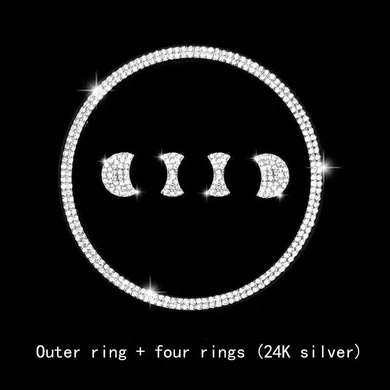 Автомобильная эмблема рулевого колеса Интерьер 3D разы для Audi A4L A6L A3 A5 Q3 Q5 Q7 A7 A8