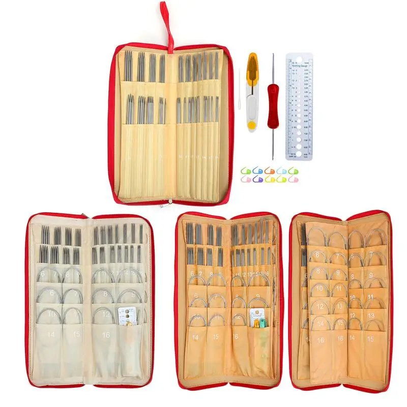 

Набор спиц для вязания свитера из нержавеющей стали, наборы инструментов для рукоделия, набор спиц для вязания свитера из нержавеющей стали