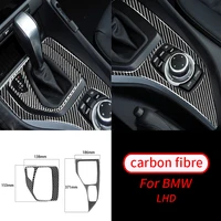 for bmw e84 x1 2010 2015 real carbon fiber gear shift panel covers trim decals car interior mouldings car interior supplies