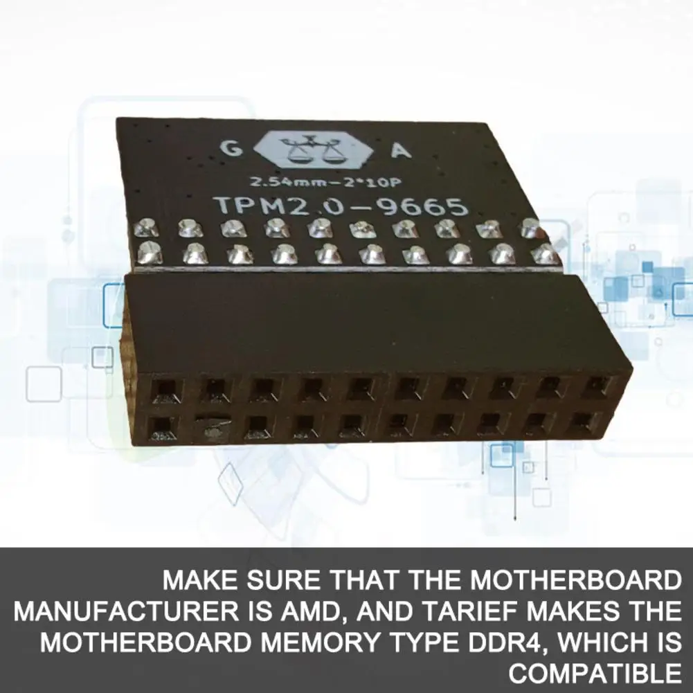 20Pin TPM 2 0 модуль для ASUS TPM-L R2.0/Gigabyte GC-TPM2.0 совместимая платформа 2.0 безопасности