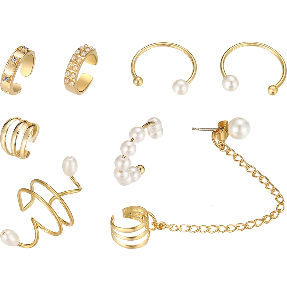 

1 Set Earrings Stud Earrings Clip On Earrings Bone Cuffs Clips