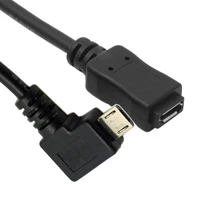 zihan 90 degree left angled micro usb 2 0 male to female tablet phone extension cable