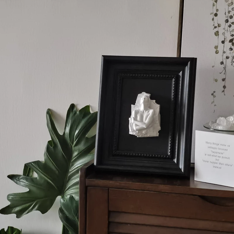 Трехмерная рельефная скульптура человека декоративная живопись абстрактная