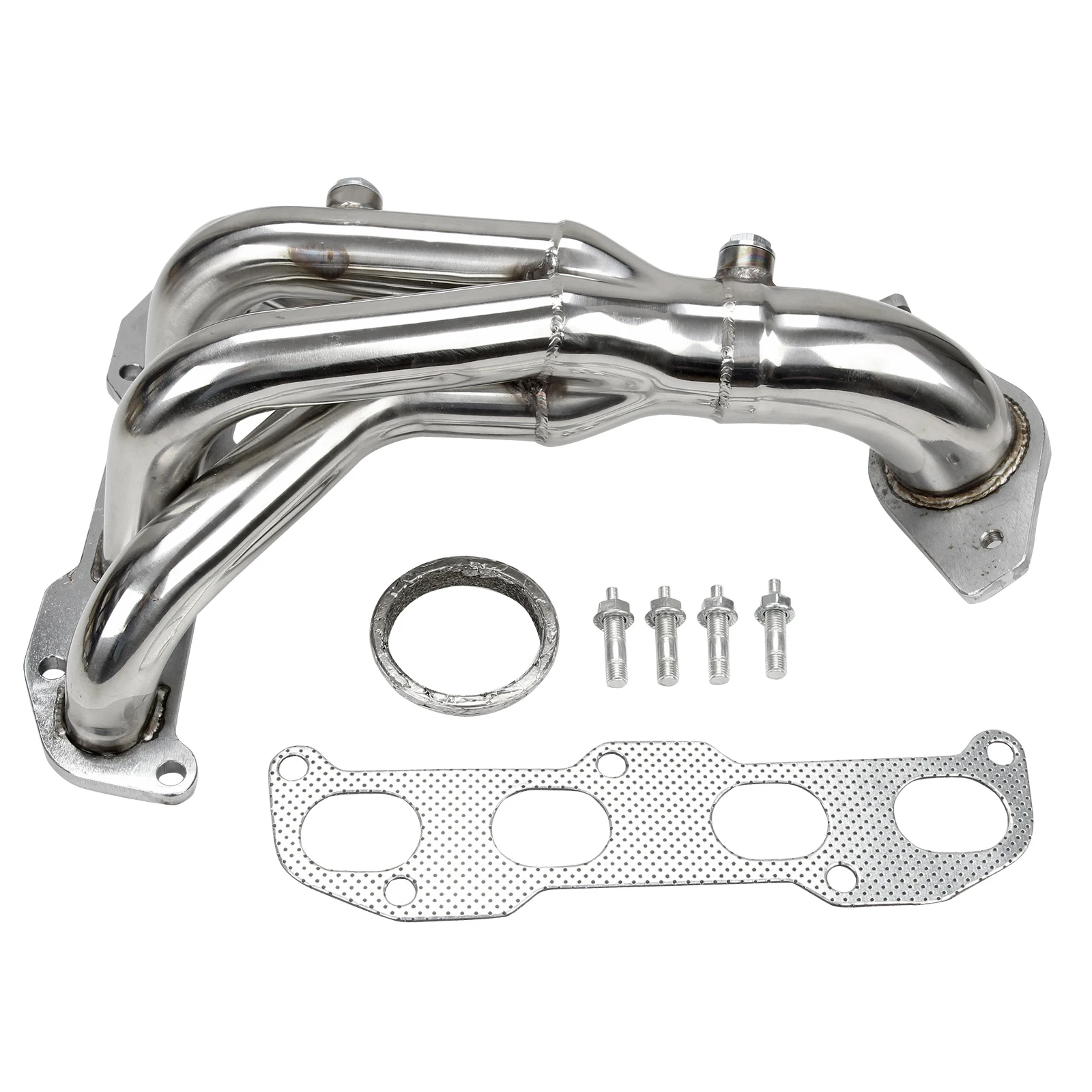 

Silver Stainless Steel Header Exhaust For 02-05 Nissan Sentra 2.5L SER