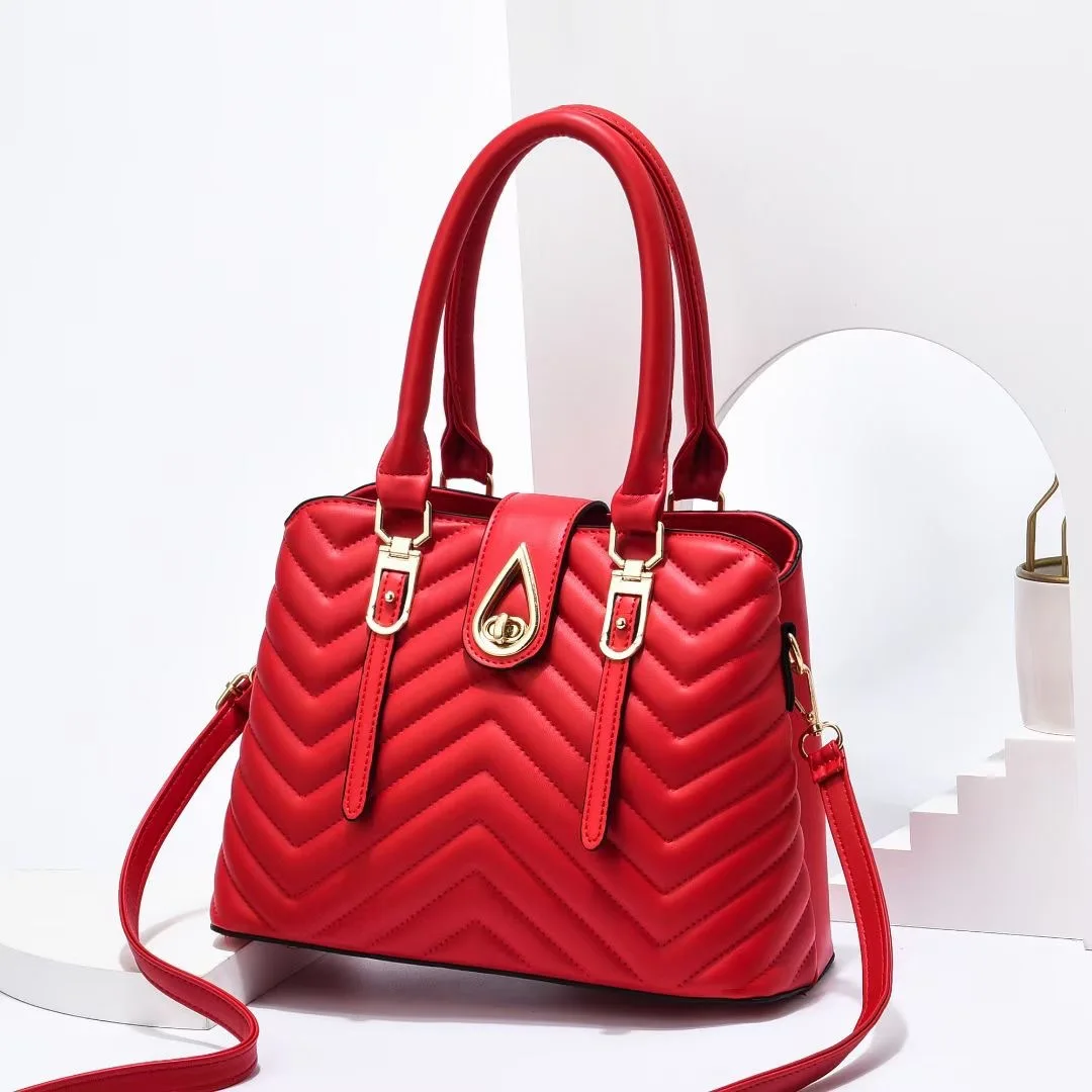 

CIKER Women's Retro Fashion Women's Bag Double-layer Large Capacity Shoulder Diagonal Bag Simple Pu Soft Leather Women's Handbag